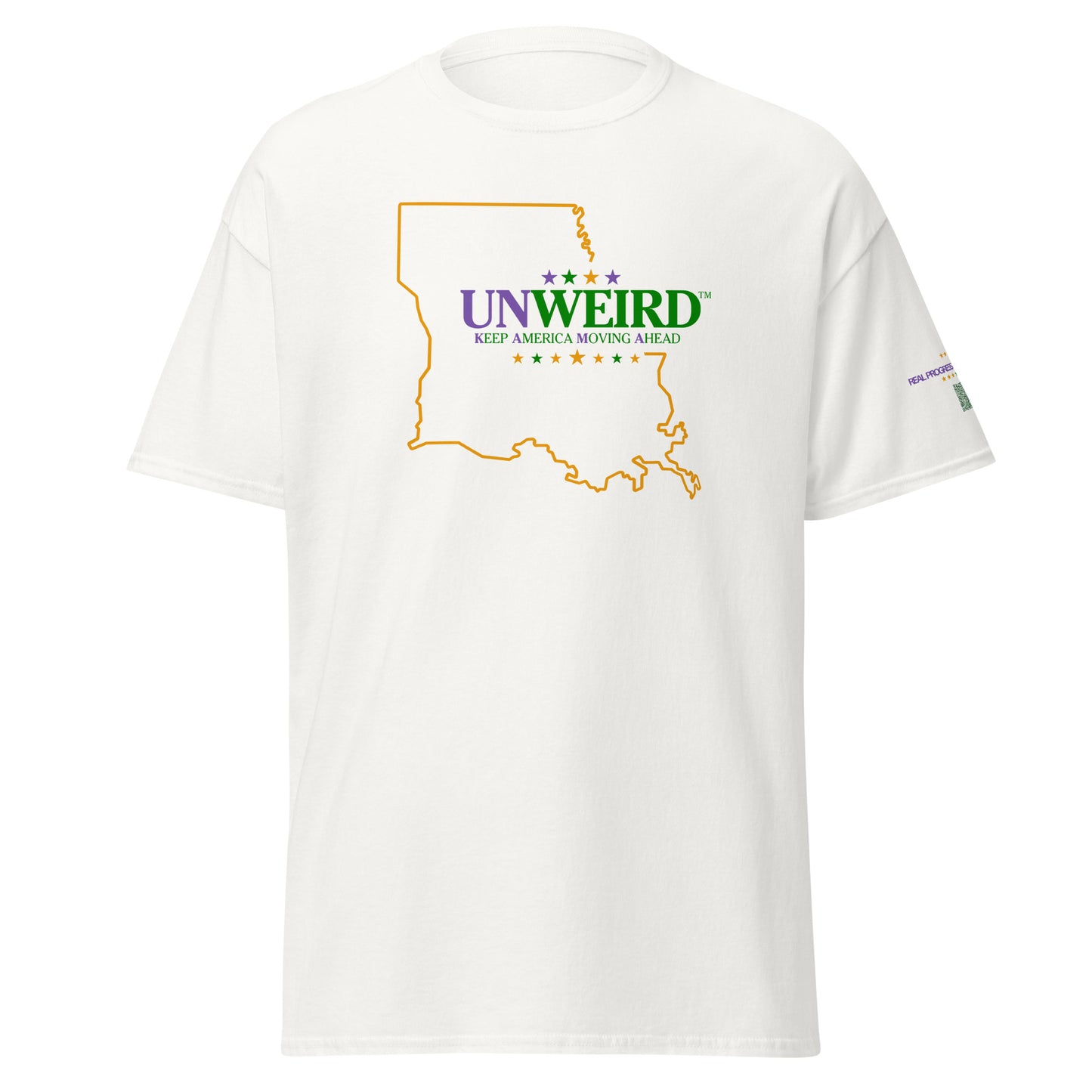 KAMA KEEP AMERICA MOVING AHEAD™ LOUISIANA UNWEIRD™ COLLECTION SHIRT - WHITE