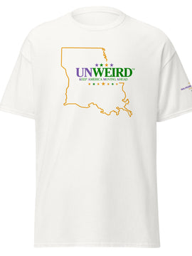 KAMA KEEP AMERICA MOVING AHEAD™ LOUISIANA UNWEIRD™ COLLECTION SHIRT - WHITE