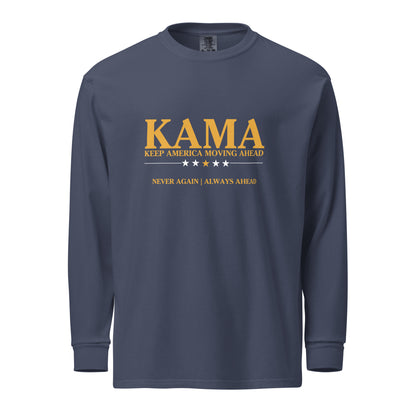 KAMA KEEP AMERICA MOVING AHEAD™ LONG SLEEVE SHIRT - BLUE