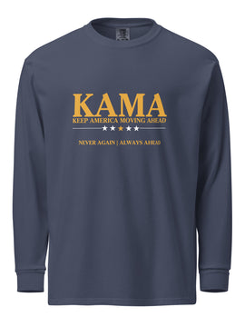 KAMA KEEP AMERICA MOVING AHEAD™ LONG SLEEVE SHIRT - BLUE