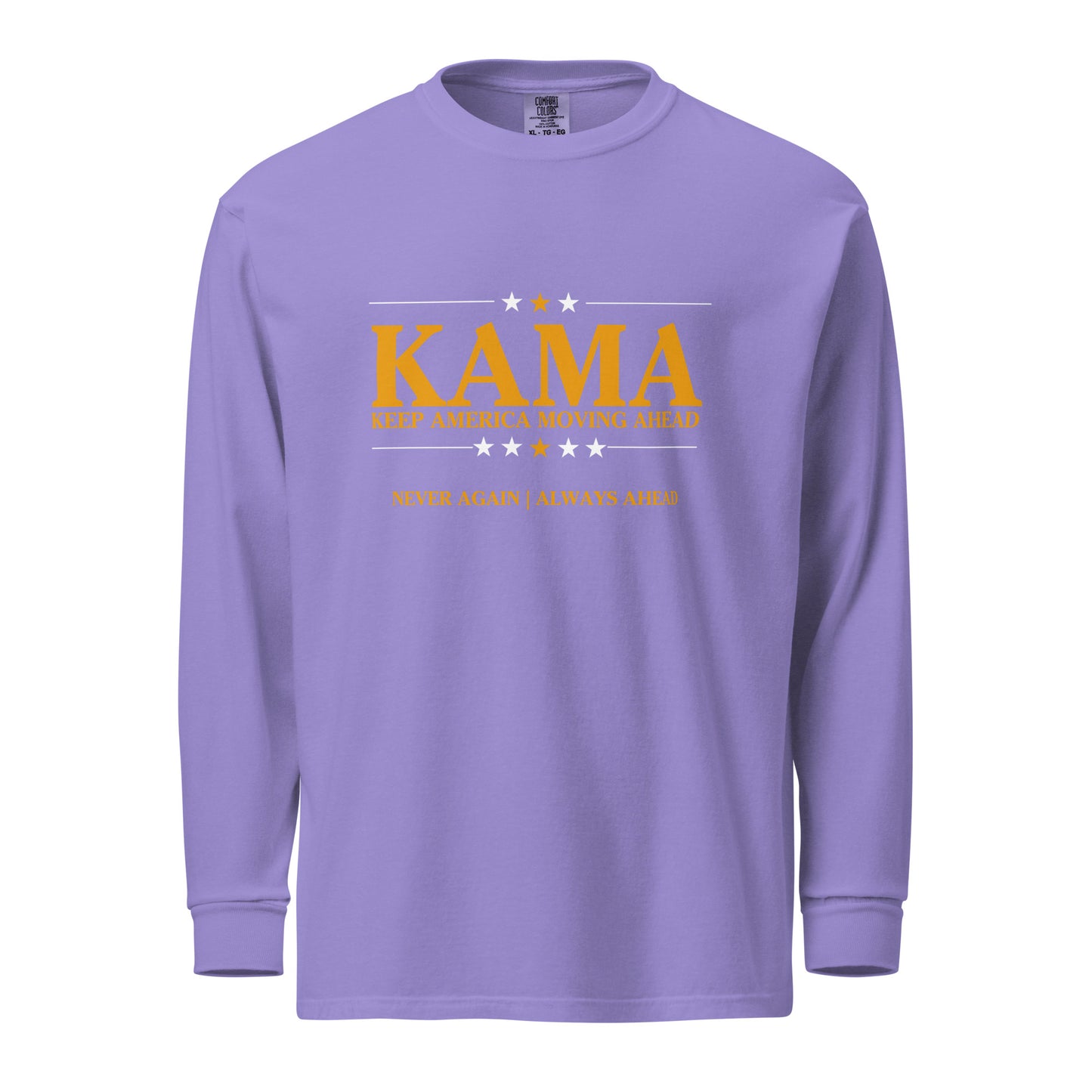 KAMA KEEP AMERICA MOVING AHEAD™ VIOLET LONG SLEEVE SHIRT