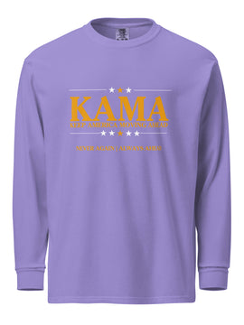 KAMA KEEP AMERICA MOVING AHEAD™ VIOLET LONG SLEEVE SHIRT