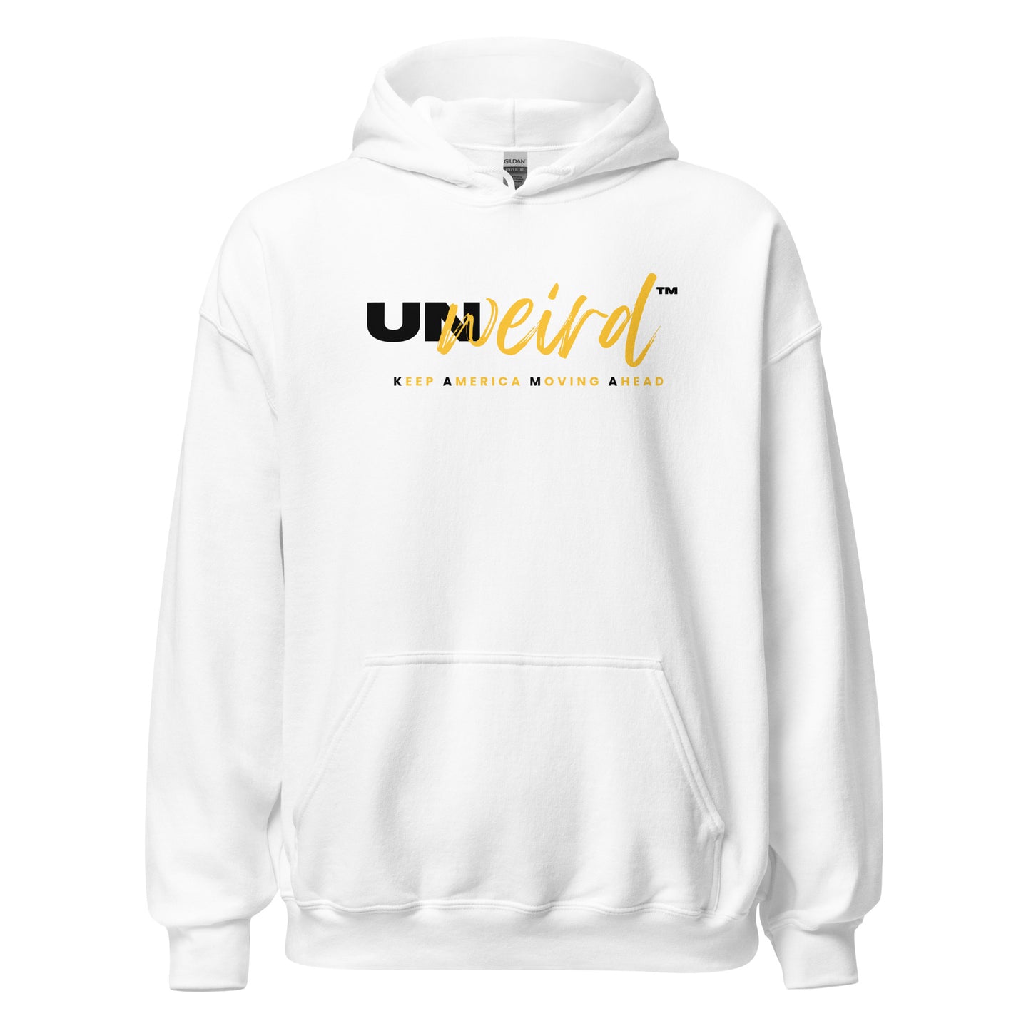 KAMA KEEP AMERICA MOVING AHEAD™ GOLD & BLACK UNWEIRD™ COLLECTION HOODIE