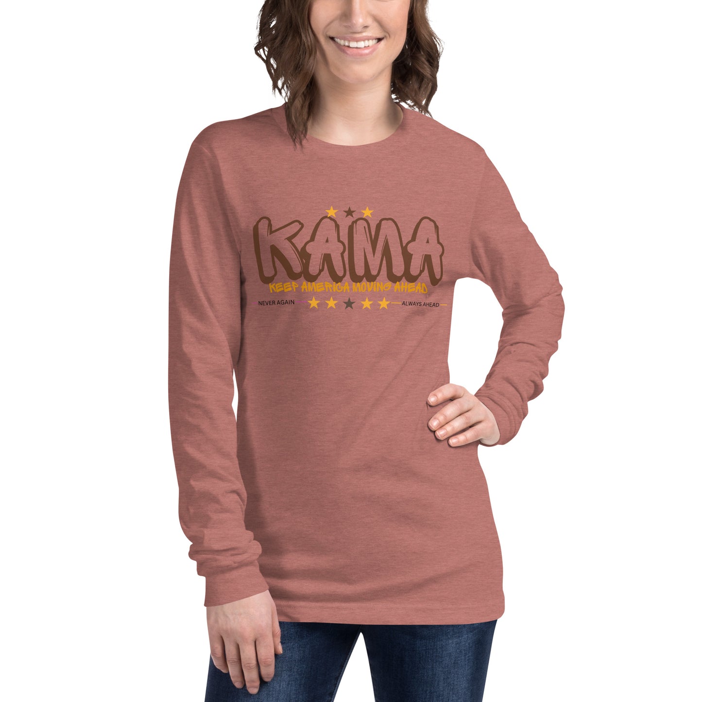 KAMA KEEP AMERICA MOVING AHEAD™ GRAFFITI LONG SLEEVE SHIRT