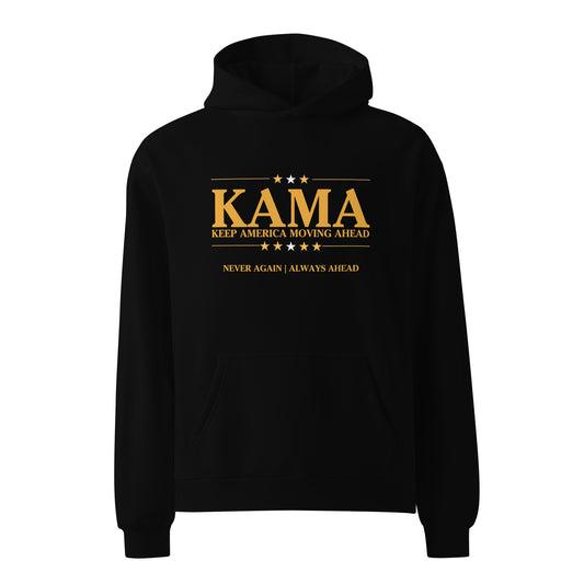 KAMA KEEP AMERICA MOVING AHEAD™ BLACK & GOLD HOODIE