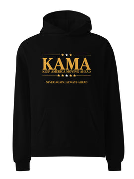 KAMA KEEP AMERICA MOVING AHEAD™ BLACK & GOLD HOODIE