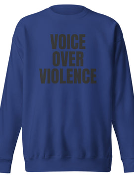 Voice Over Violence Sweatshirt– Black Print