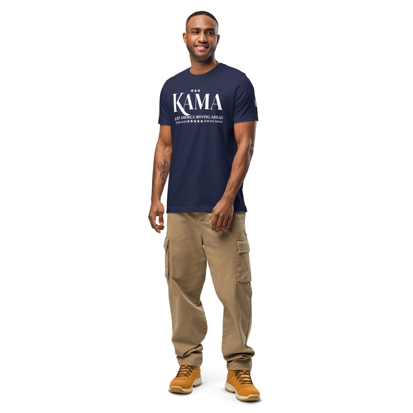 KAMA KEEP AMERICA MOVING AHEAD™ WHITE SHIRT