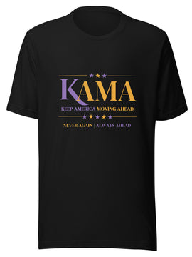 KAMA KEEP AMERICA MOVING AHEAD™ PURPLE & GOLD DIVINE COLLECTION SHIRT