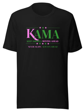 KAMA KEEP AMERICA MOVING AHEAD™ PINK & GREEN DIVINE COLLECTION SHIRT