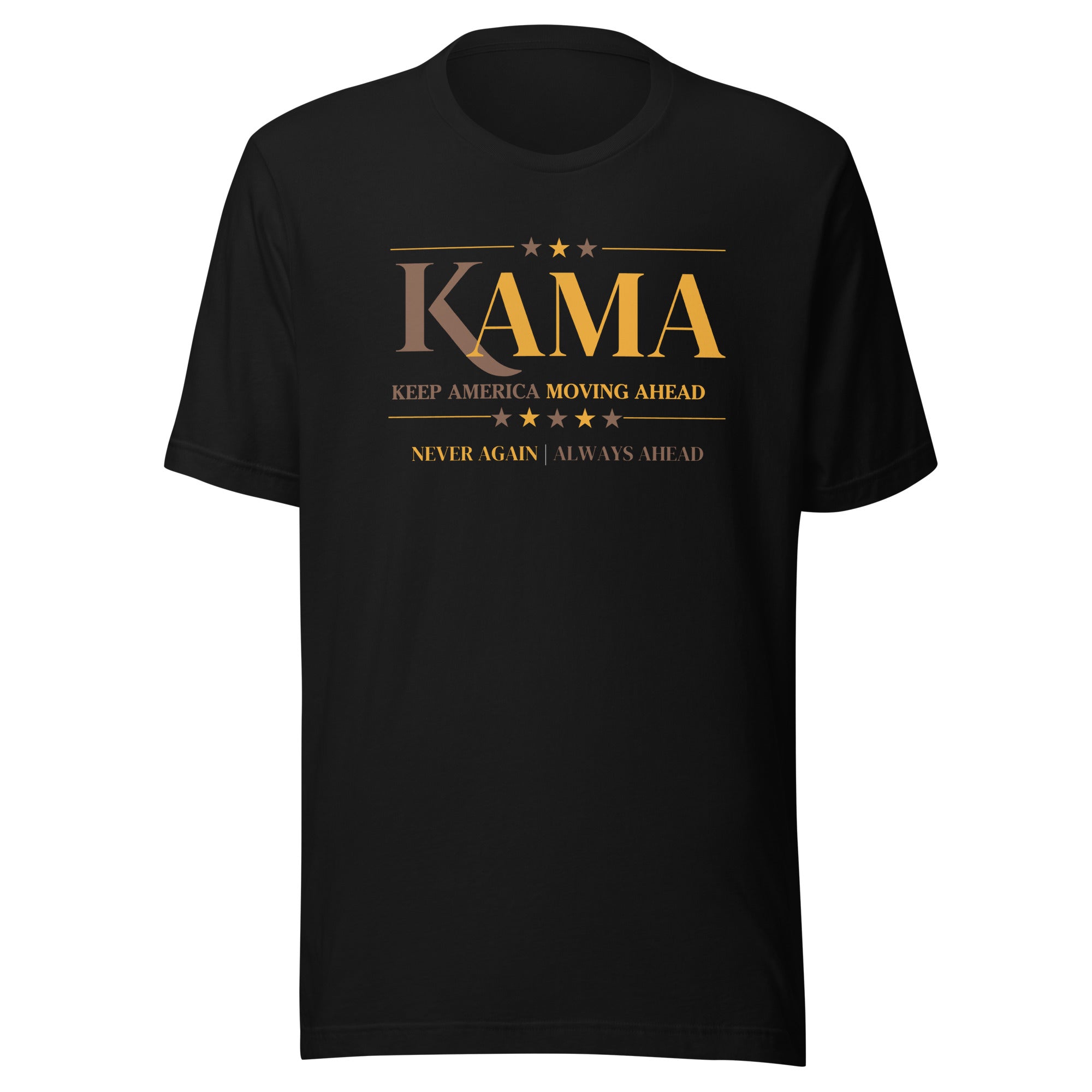 KAMA KEEP AMERICA MOVING AHEAD™ CHARCOAL BROWN & GOLD DIVINE COLLECTION SHIRT - ASSORTED SHIRT COLOR OPTION