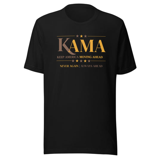 KAMA KEEP AMERICA MOVING AHEAD™ CHARCOAL BROWN & GOLD DIVINE COLLECTION SHIRT - ASSORTED SHIRT COLOR OPTION