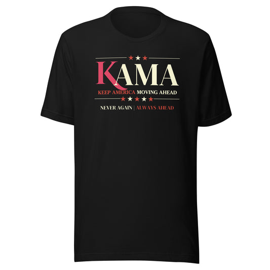 KAMA KEEP AMERICA MOVING AHEAD™ CRIMSON & CREAM DIVINE COLLECTION SHIRT