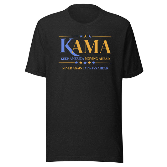 KAMA KEEP AMERICA MOVING AHEAD™ BLUE & GOLD DIVINE COLLECTION SHIRT