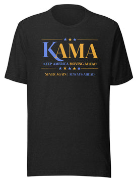KAMA KEEP AMERICA MOVING AHEAD™ BLUE & GOLD DIVINE COLLECTION SHIRT
