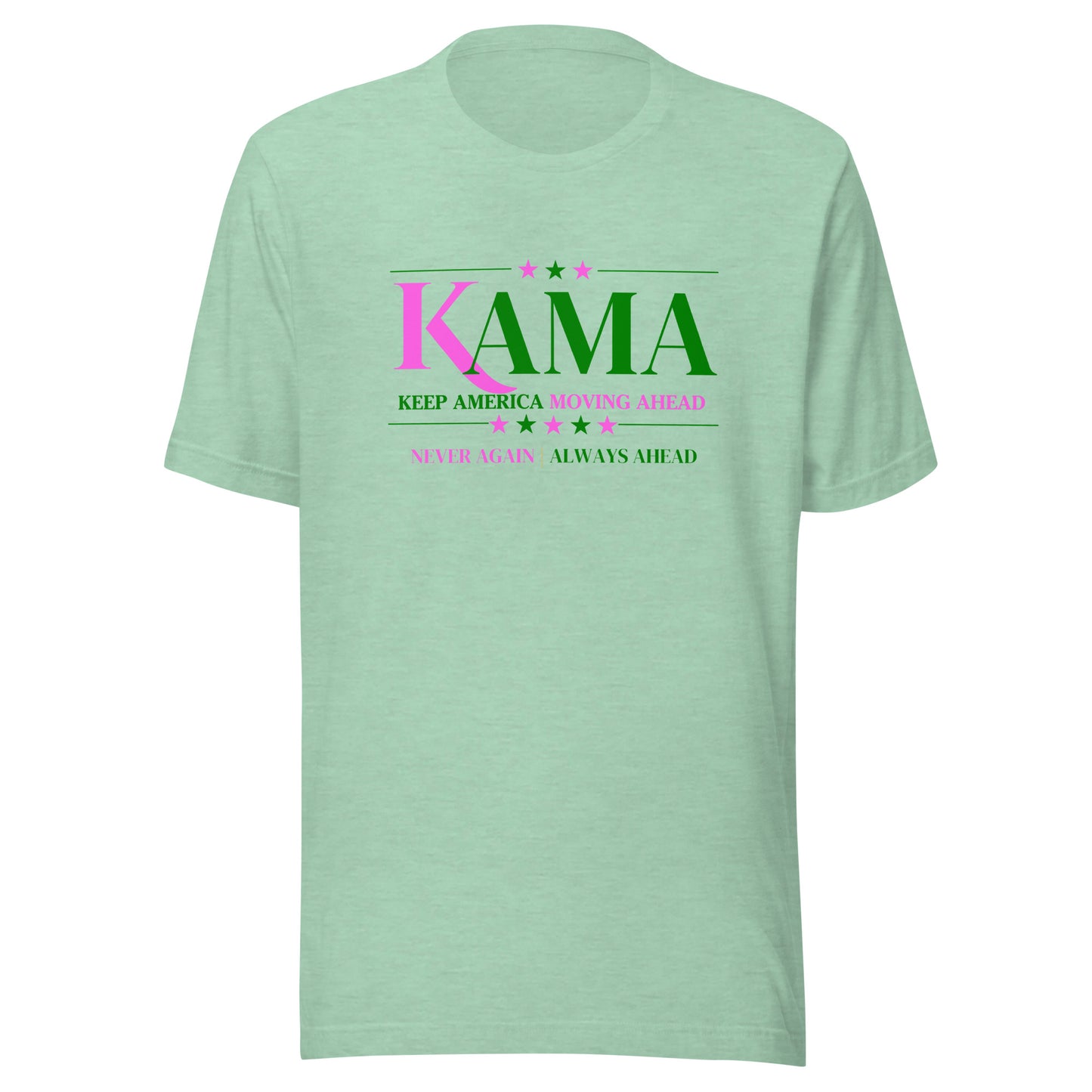 KAMA KEEP AMERICA MOVING AHEAD™ PINK & GREEN DIVINE COLLECTION SHIRT