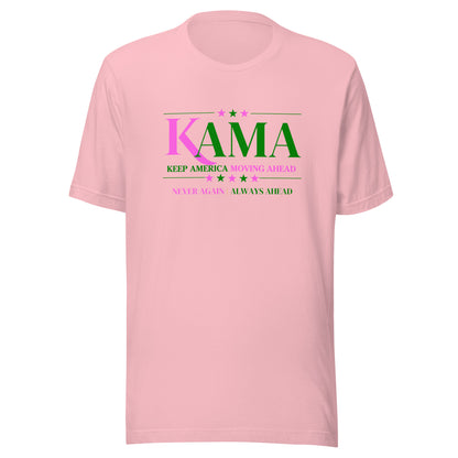 KAMA KEEP AMERICA MOVING AHEAD™ PINK & GREEN DIVINE COLLECTION SHIRT