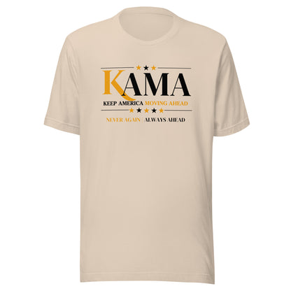 KAMA KEEP AMERICA MOVING AHEAD™  BLACK & GOLD DIVNE COLLECTION SHIRT - ASSORTED COLORS