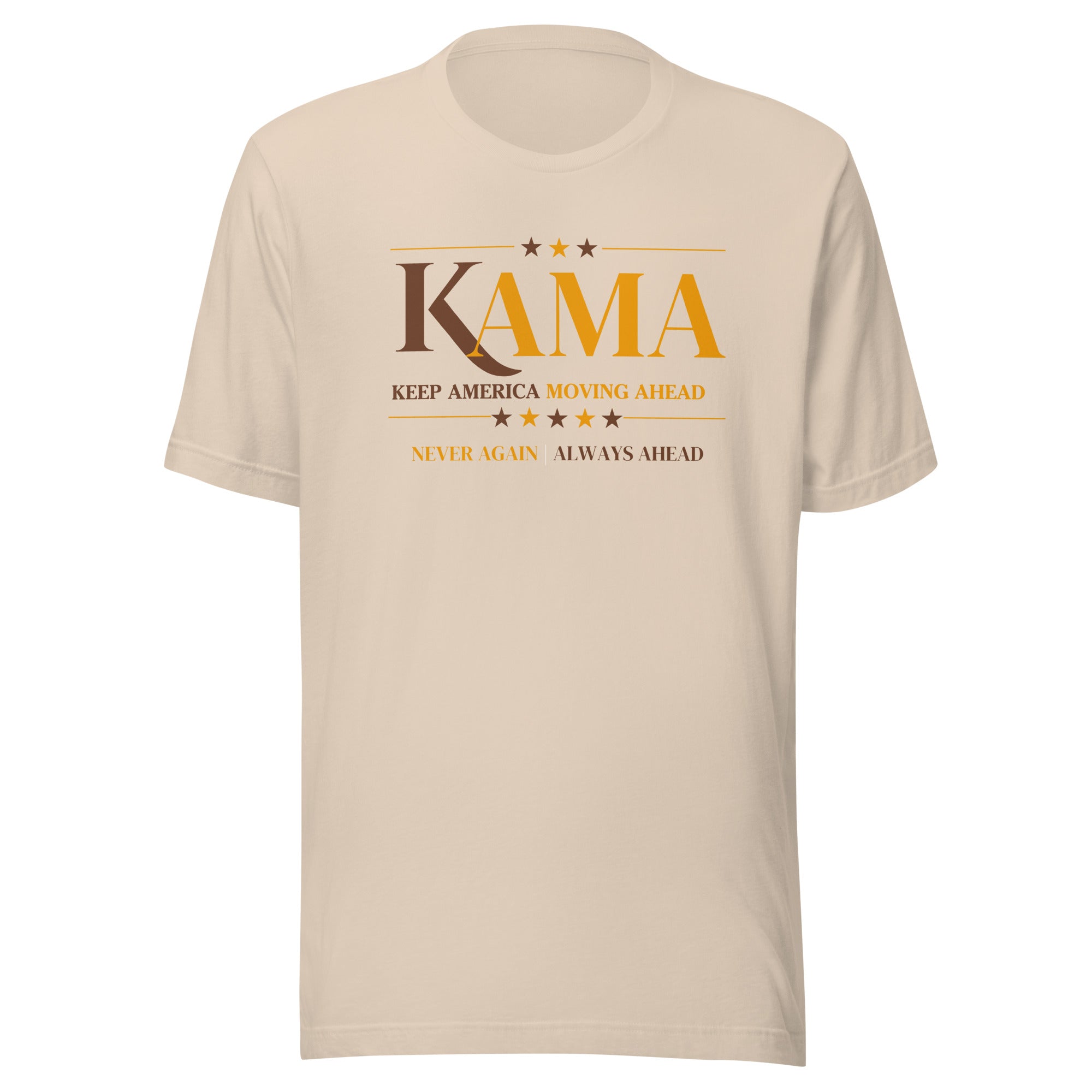 KAMA KEEP AMERICA MOVING AHEAD™ CHARCOAL BROWN & GOLD DIVINE COLLECTION SHIRT - ASSORTED SHIRT COLOR OPTION