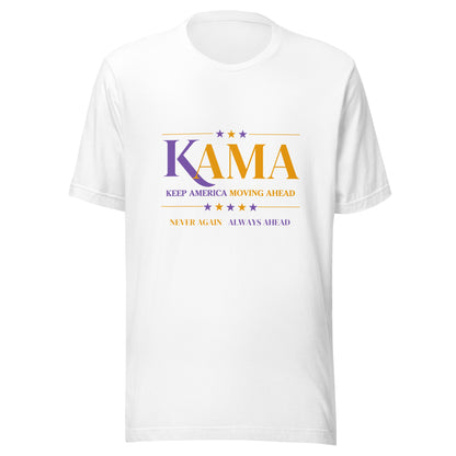 KAMA KEEP AMERICA MOVING AHEAD™ PURPLE & GOLD DIVINE COLLECTION SHIRT