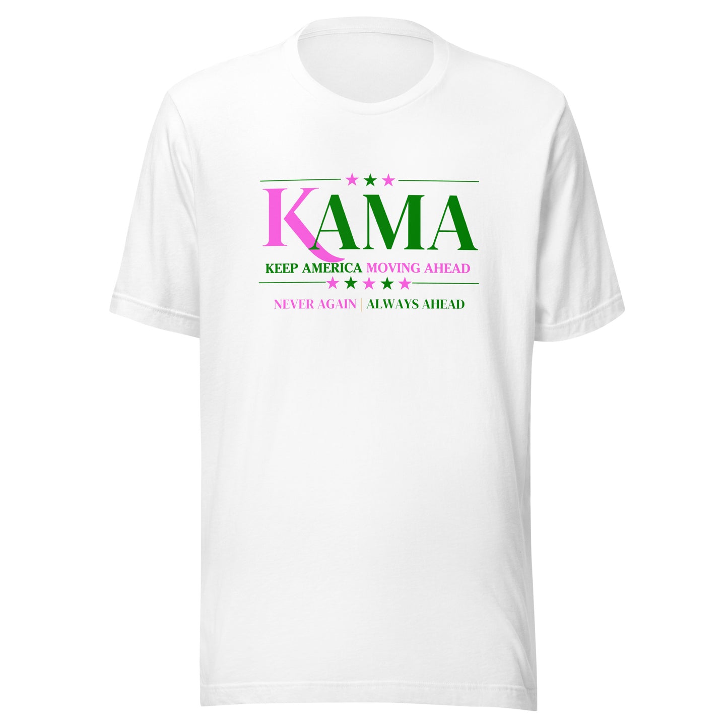 KAMA KEEP AMERICA MOVING AHEAD™ PINK & GREEN DIVINE COLLECTION SHIRT