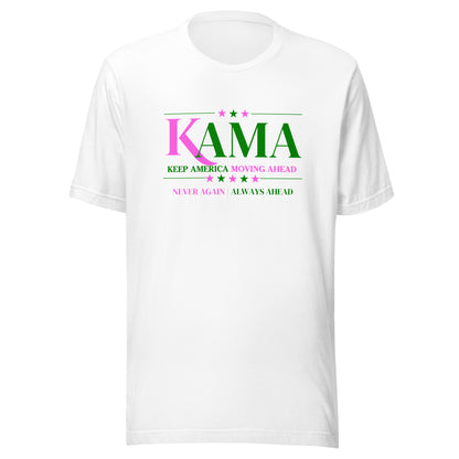 KAMA KEEP AMERICA MOVING AHEAD™ PINK & GREEN DIVINE COLLECTION SHIRT