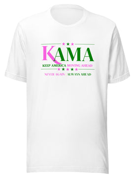 KAMA KEEP AMERICA MOVING AHEAD™ PINK & GREEN DIVINE COLLECTION SHIRT