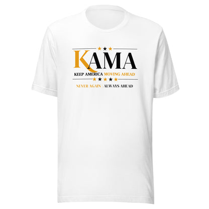 KAMA KEEP AMERICA MOVING AHEAD™  BLACK & GOLD DIVNE COLLECTION SHIRT - ASSORTED COLORS