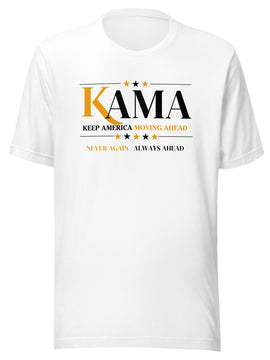 KAMA KEEP AMERICA MOVING AHEAD™  BLACK & GOLD DIVNE COLLECTION SHIRT - ASSORTED COLORS