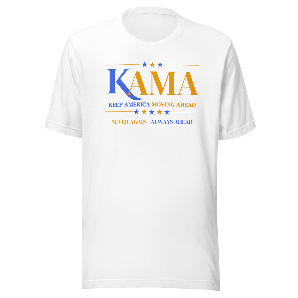 KAMA KEEP AMERICA MOVING AHEAD™ BLUE & GOLD DIVINE COLLECTION SHIRT