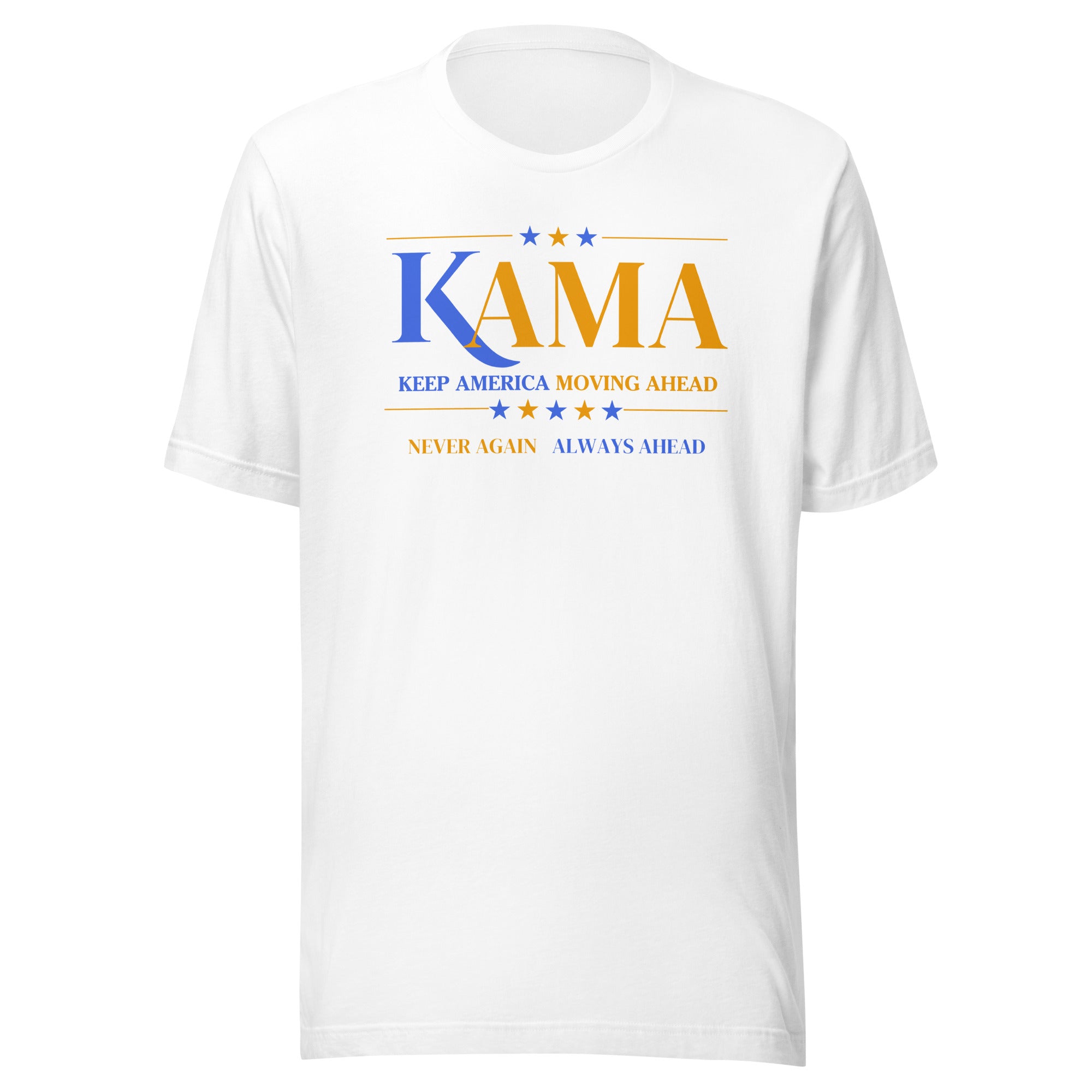 KAMA KEEP AMERICA MOVING AHEAD™ BLUE & GOLD DIVINE COLLECTION SHIRT