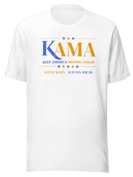 KAMA KEEP AMERICA MOVING AHEAD™ BLUE & GOLD DIVINE COLLECTION SHIRT
