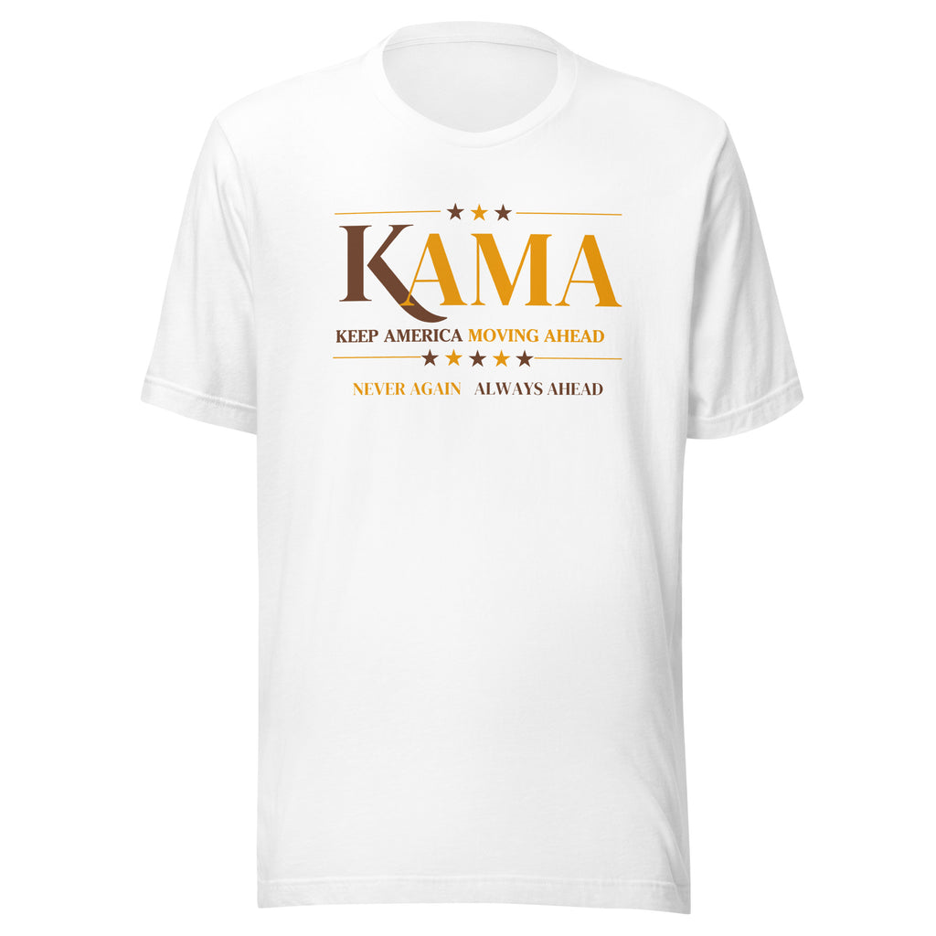 KAMA KEEP AMERICA MOVING AHEAD™ CHARCOAL BROWN & GOLD DIVINE COLLECTION SHIRT - ASSORTED SHIRT COLOR OPTION