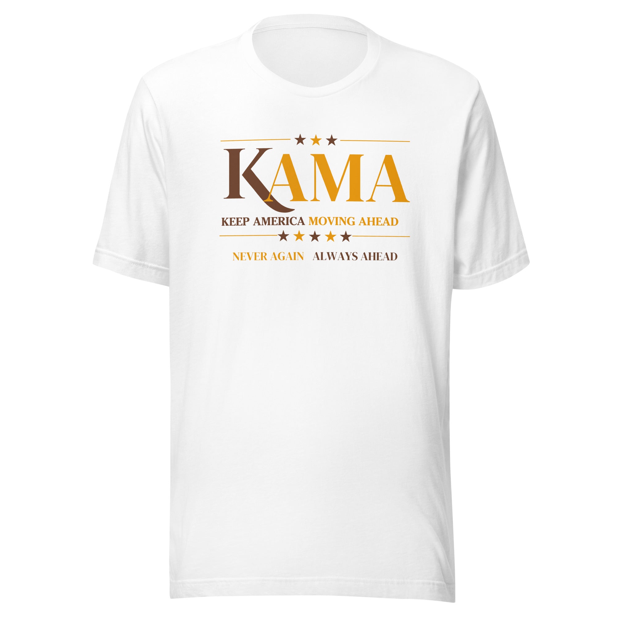 KAMA KEEP AMERICA MOVING AHEAD™ CHARCOAL BROWN & GOLD DIVINE COLLECTION SHIRT - ASSORTED SHIRT COLOR OPTION