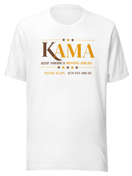 KAMA KEEP AMERICA MOVING AHEAD™ CHARCOAL BROWN & GOLD DIVINE COLLECTION SHIRT - ASSORTED SHIRT COLOR OPTION