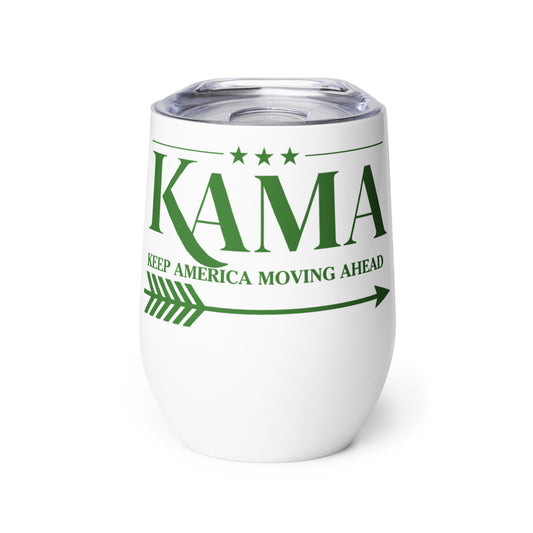 KAMA KEEP AMERICA MOVING AHEAD™ GREEN KAMA WINE TUMBLER