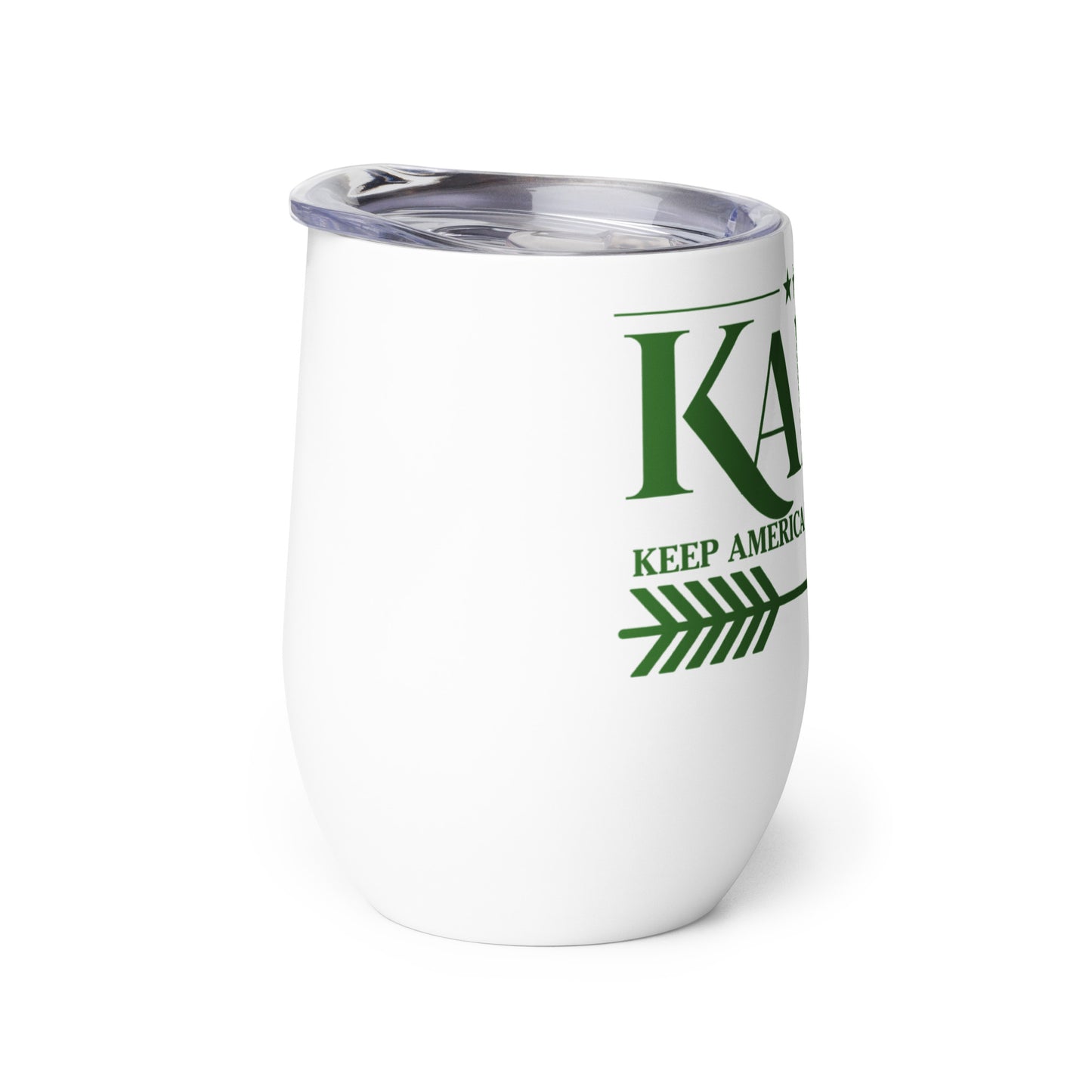 KAMA KEEP AMERICA MOVING AHEAD™ GREEN KAMA WINE TUMBLER