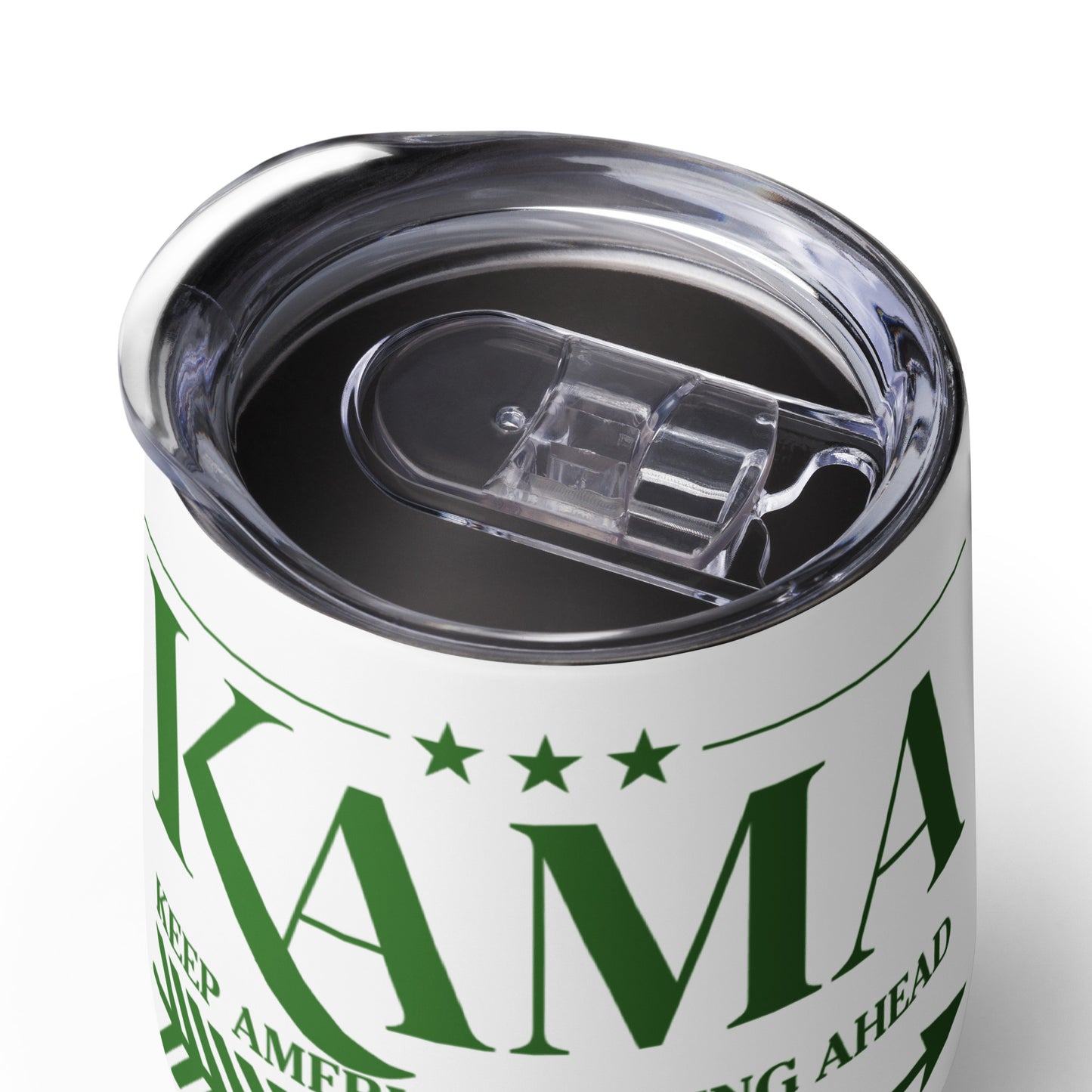 KAMA KEEP AMERICA MOVING AHEAD™ GREEN KAMA WINE TUMBLER