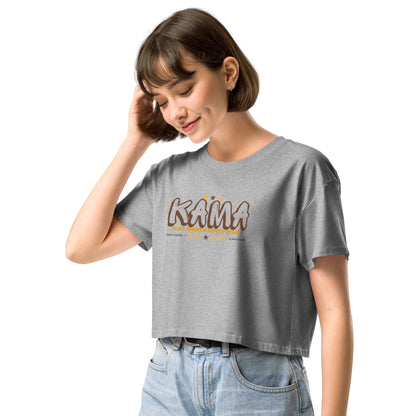 KAMA KEEP AMERICA MOVING AHEAD™ GRAFFITI CROP TOP