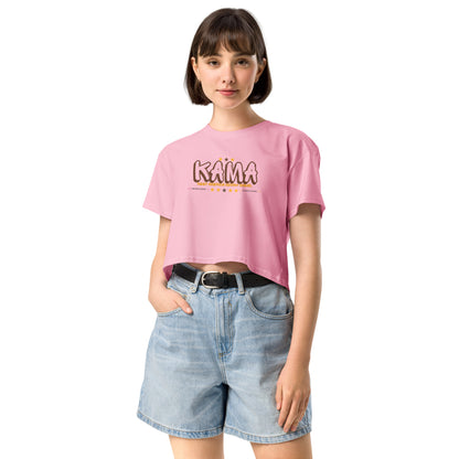 KAMA KEEP AMERICA MOVING AHEAD™ GRAFFITI CROP TOP