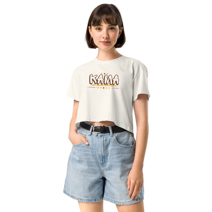 KAMA KEEP AMERICA MOVING AHEAD™ GRAFFITI CROP TOP