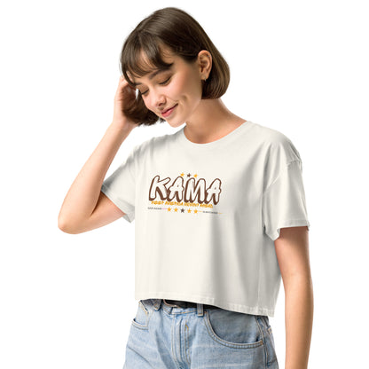 KAMA KEEP AMERICA MOVING AHEAD™ GRAFFITI CROP TOP