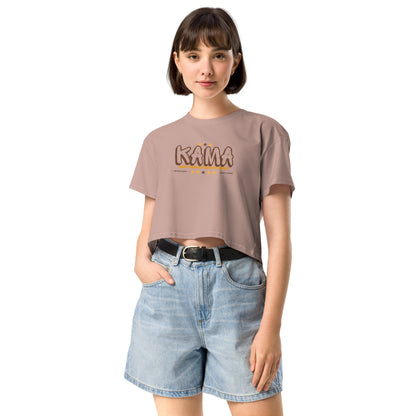 KAMA KEEP AMERICA MOVING AHEAD™ GRAFFITI CROP TOP