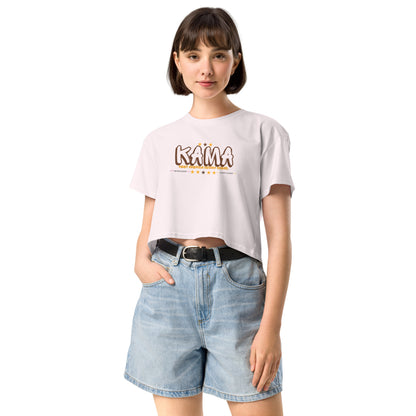 KAMA KEEP AMERICA MOVING AHEAD™ GRAFFITI CROP TOP