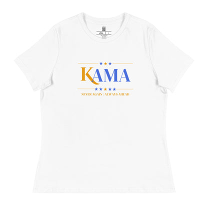 KAMA KEEP AMERICA MOVING AHEAD™ GOLD & BLUE NEVER AGAIN | ALWAYS AHEAD DIVINE COLLECTION SHIRT