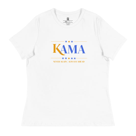 KAMA KEEP AMERICA MOVING AHEAD™ GOLD & BLUE NEVER AGAIN | ALWAYS AHEAD DIVINE COLLECTION SHIRT