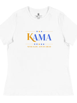 KAMA KEEP AMERICA MOVING AHEAD™ GOLD & BLUE NEVER AGAIN | ALWAYS AHEAD DIVINE COLLECTION SHIRT
