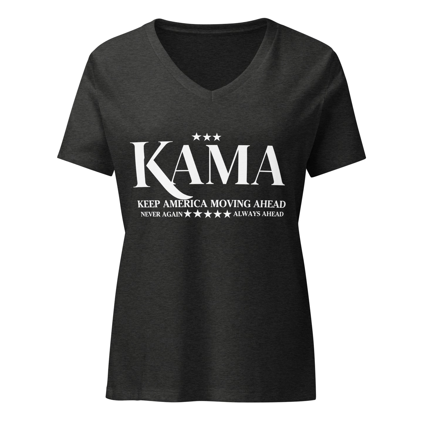 KAMA KEEP AMERICA MOVING AHEAD™ RELEXED V-NECK SHIRT