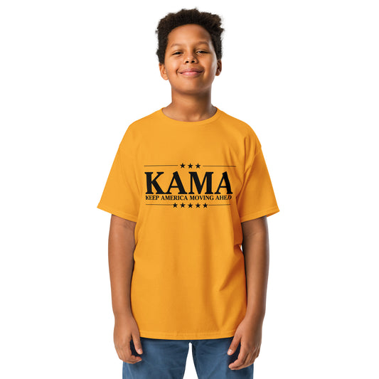 KAMA KEEP AMERICA MOVING AHEAD™ YOUTH SHIRT - GOLD