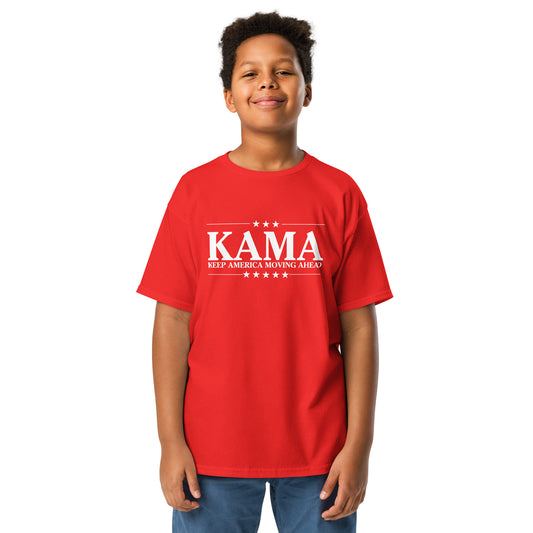 KAMA KEEP AMERICA MOVING AHEAD™ RED & WHITE YOUTH SHIRT